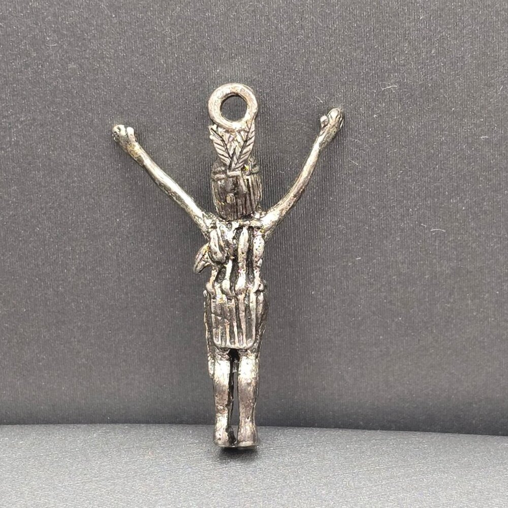 VTG Sterling Silver Native American Girl Charm Pendant Southwest Artisan Rare - Picture 6 of 11